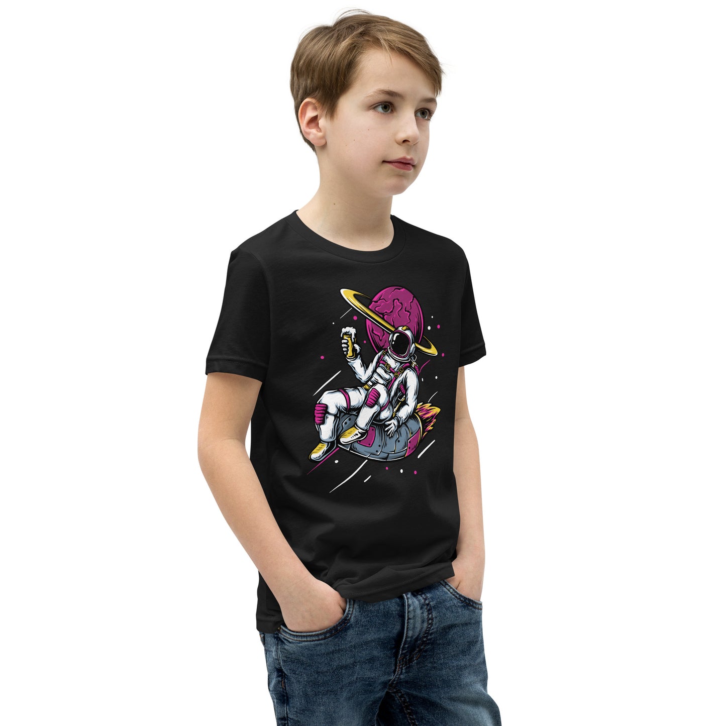 Ice-cream And Astronaut - Youth Short Sleeve T-Shirt