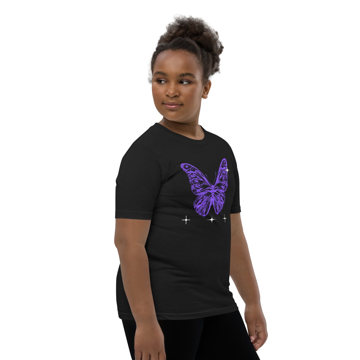 Blue Butterfly - Youth Short Sleeve T-Shirt