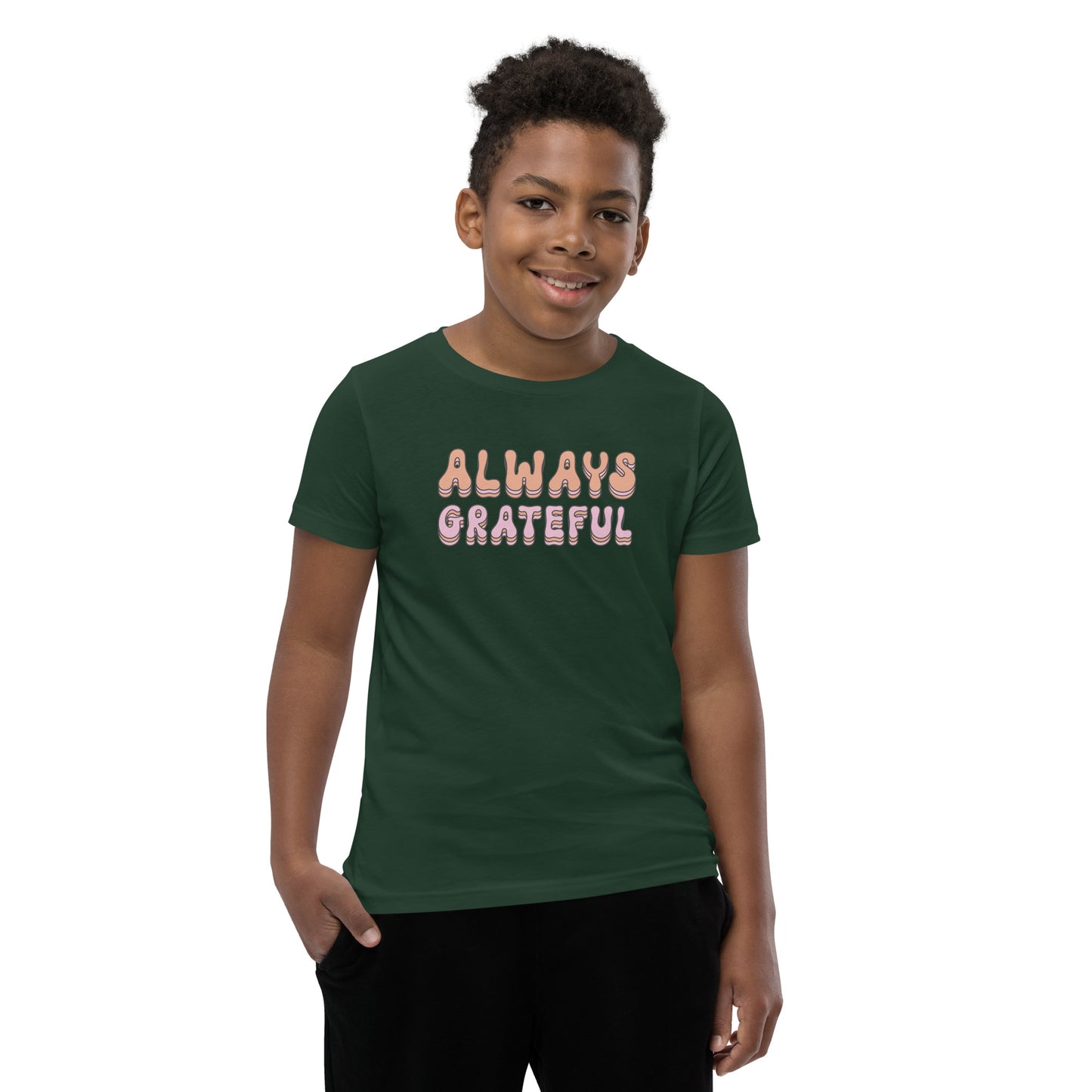 Always Gratefull - Youth Short Sleeve T-Shirt