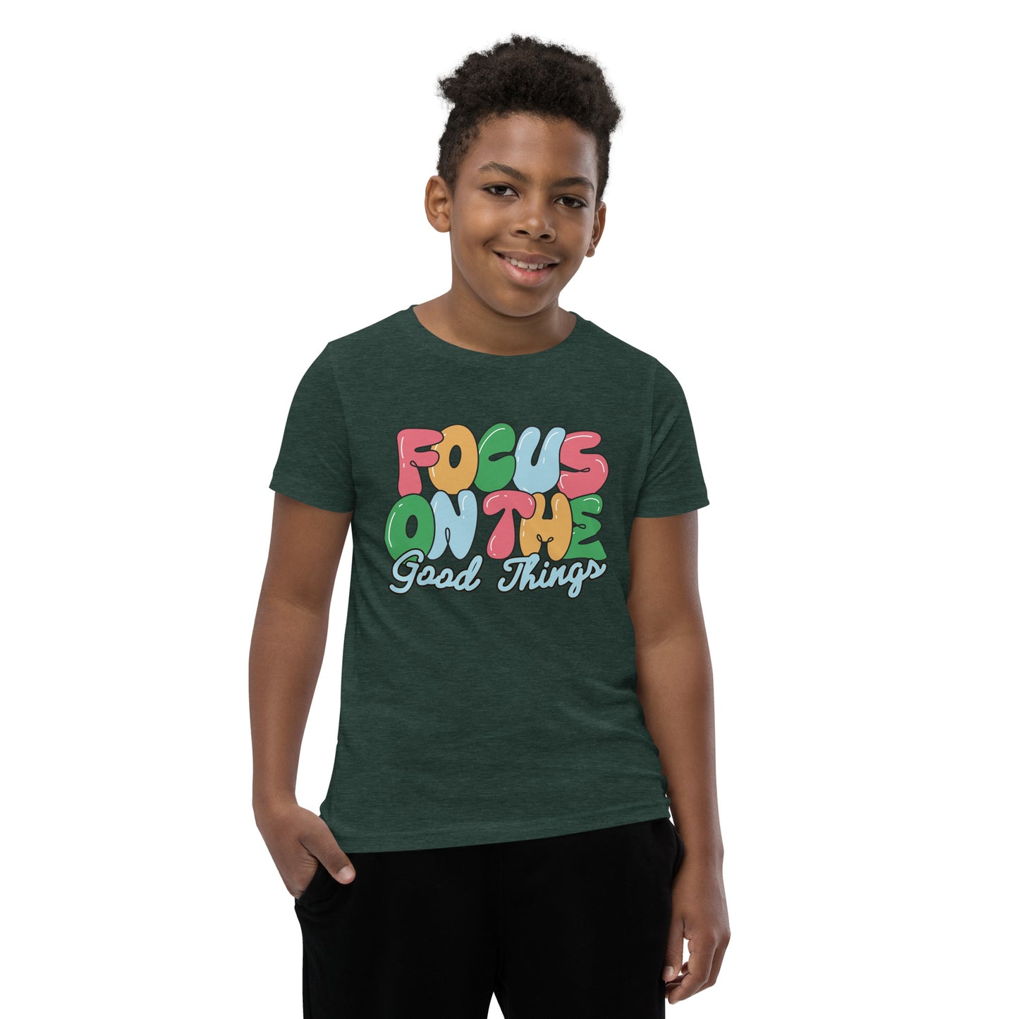 Focus On The Good Things - Youth Short Sleeve T-Shirt