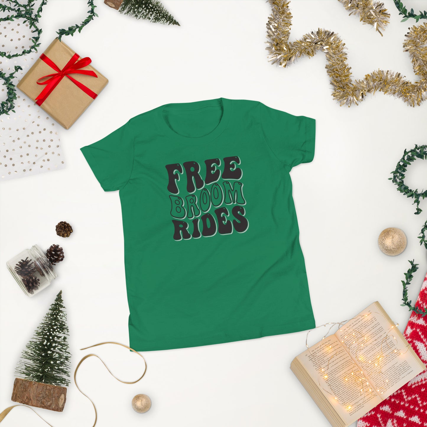 Free Broom Rides - Youth Short Sleeve T-Shirt