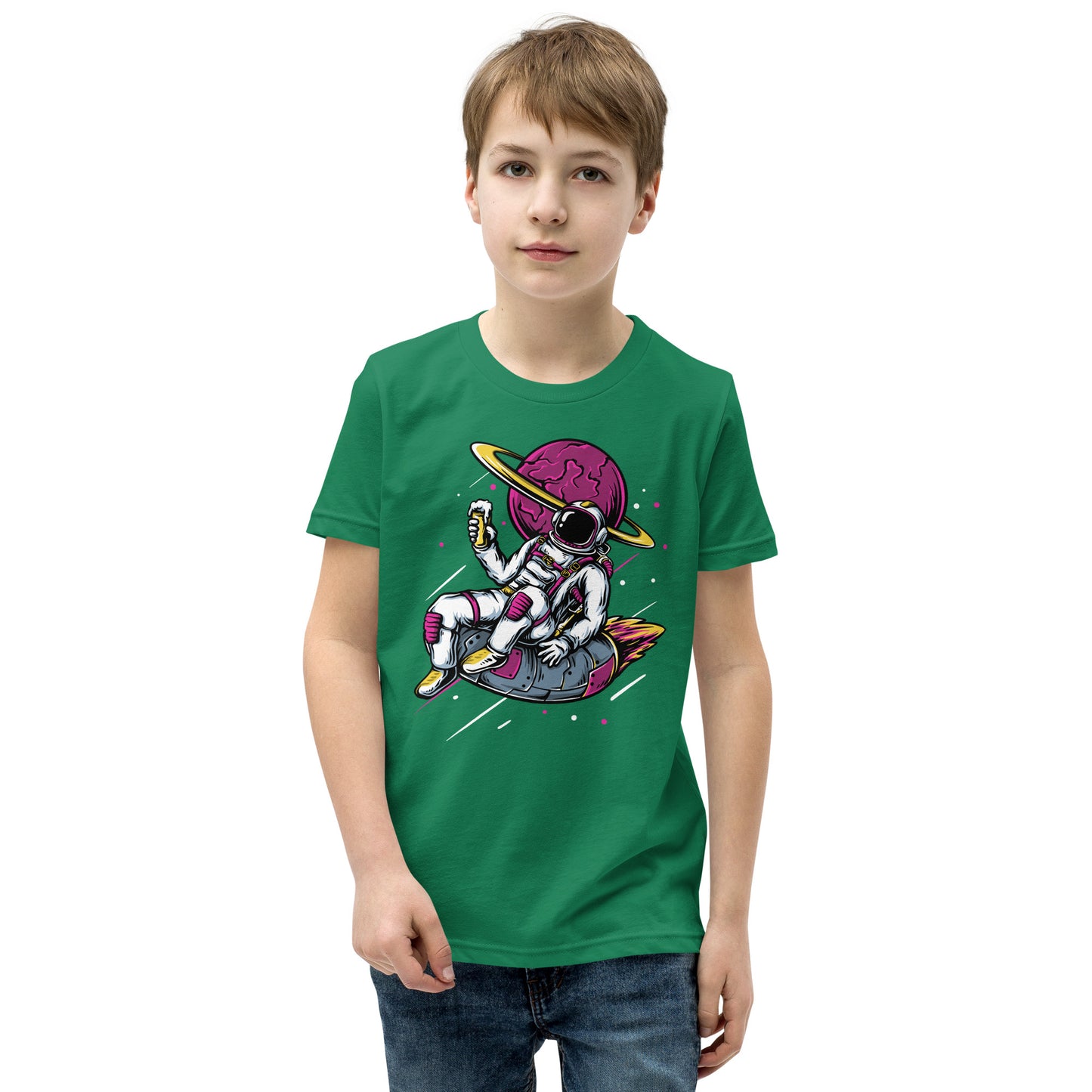 Ice-cream And Astronaut - Youth Short Sleeve T-Shirt