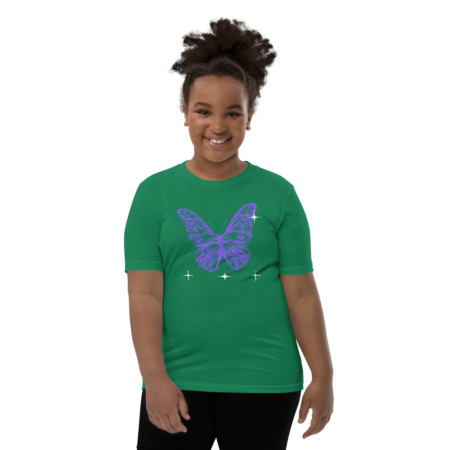 Blue Butterfly - Youth Short Sleeve T-Shirt