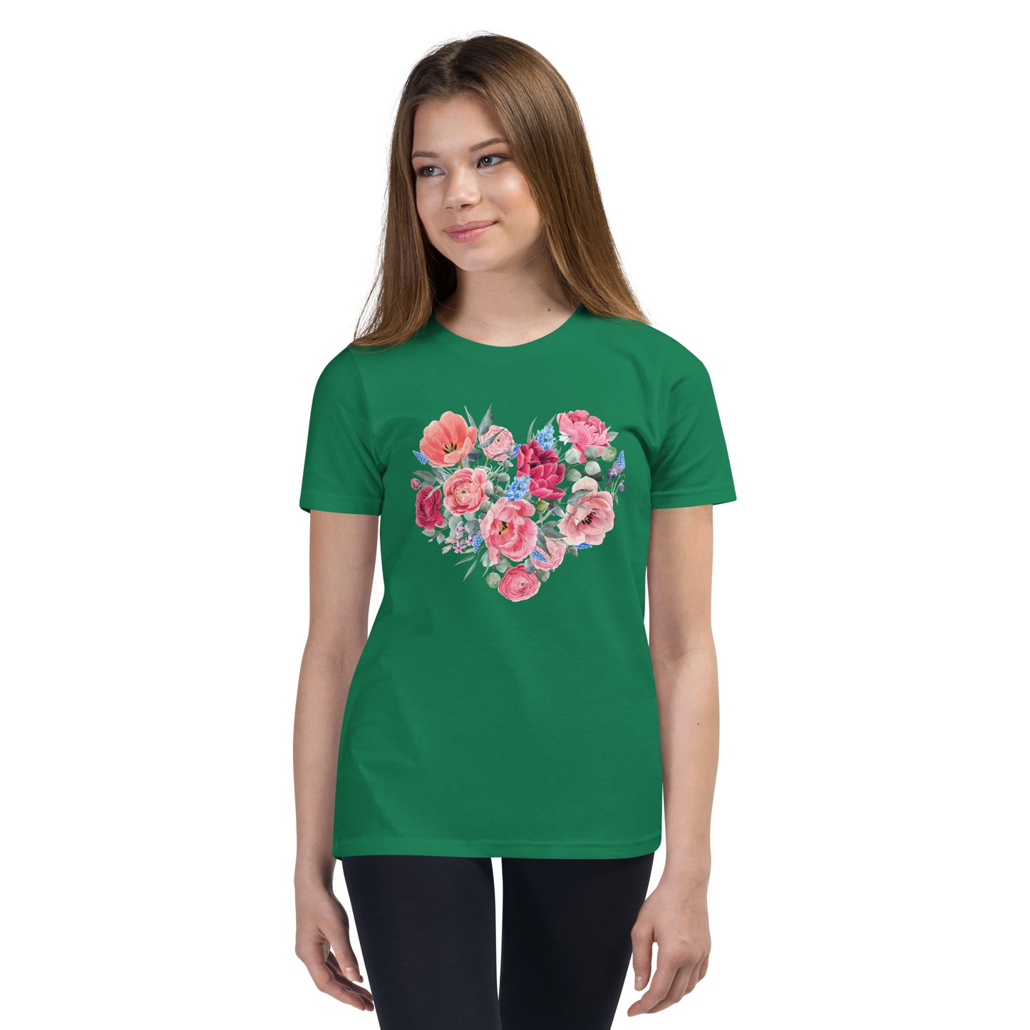 Rose Heart - Youth Short Sleeve T-Shirt