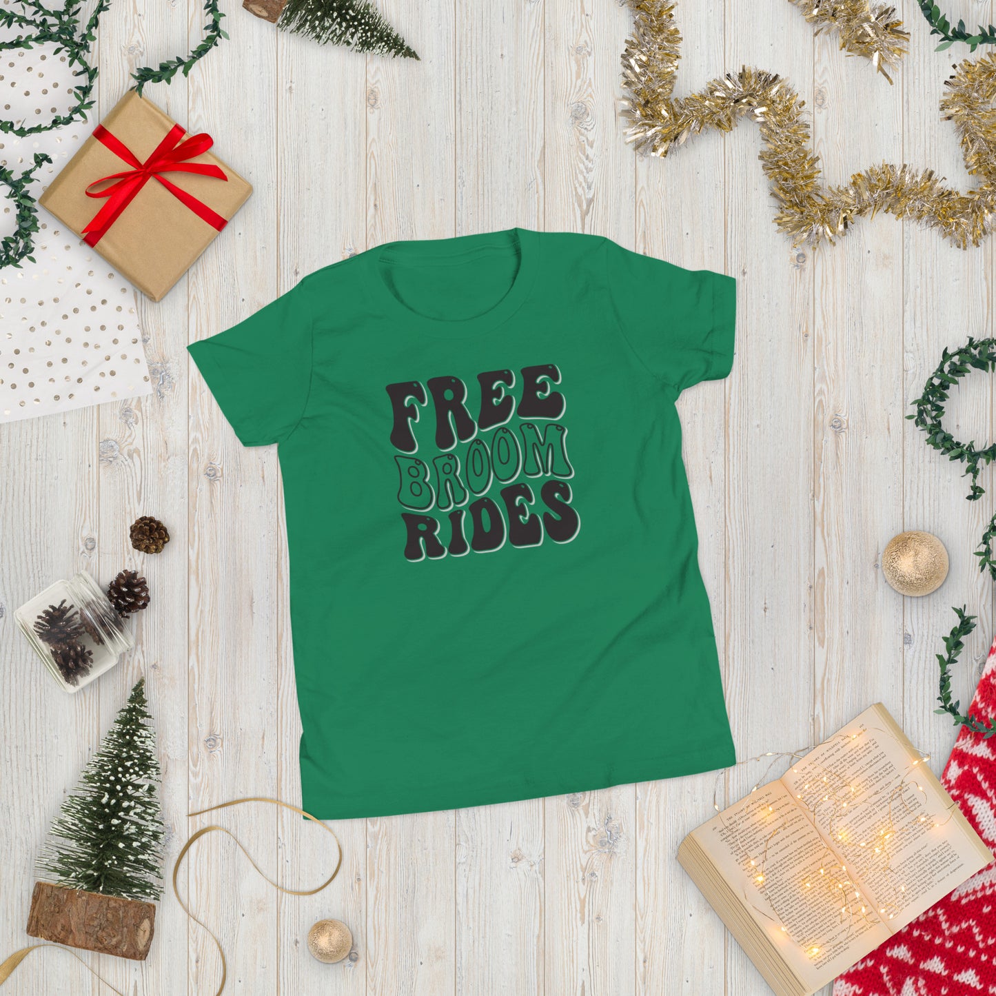 Free Broom Rides - Youth Short Sleeve T-Shirt