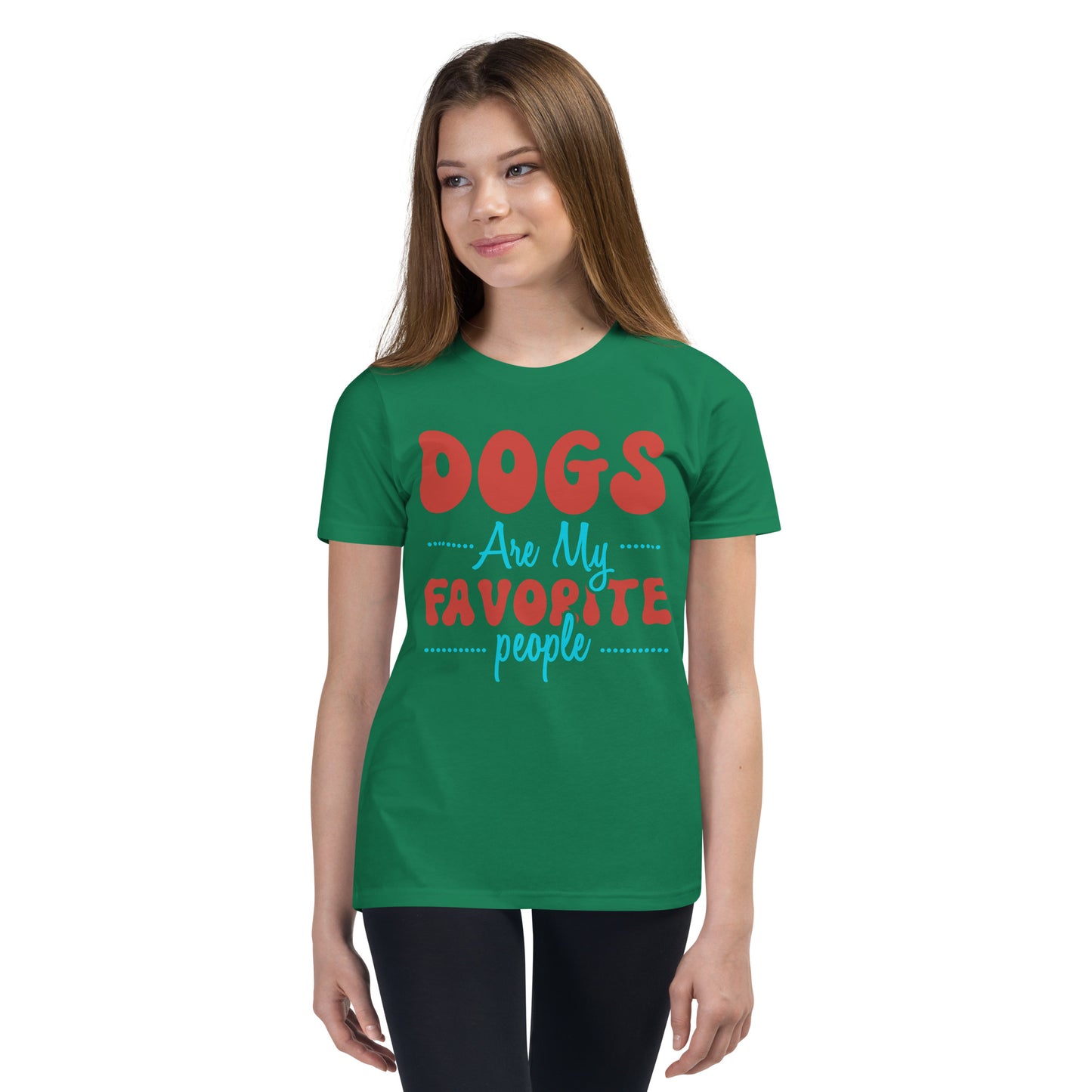 Dogs Are My Favorite People - Youth Short Sleeve T-Shirt