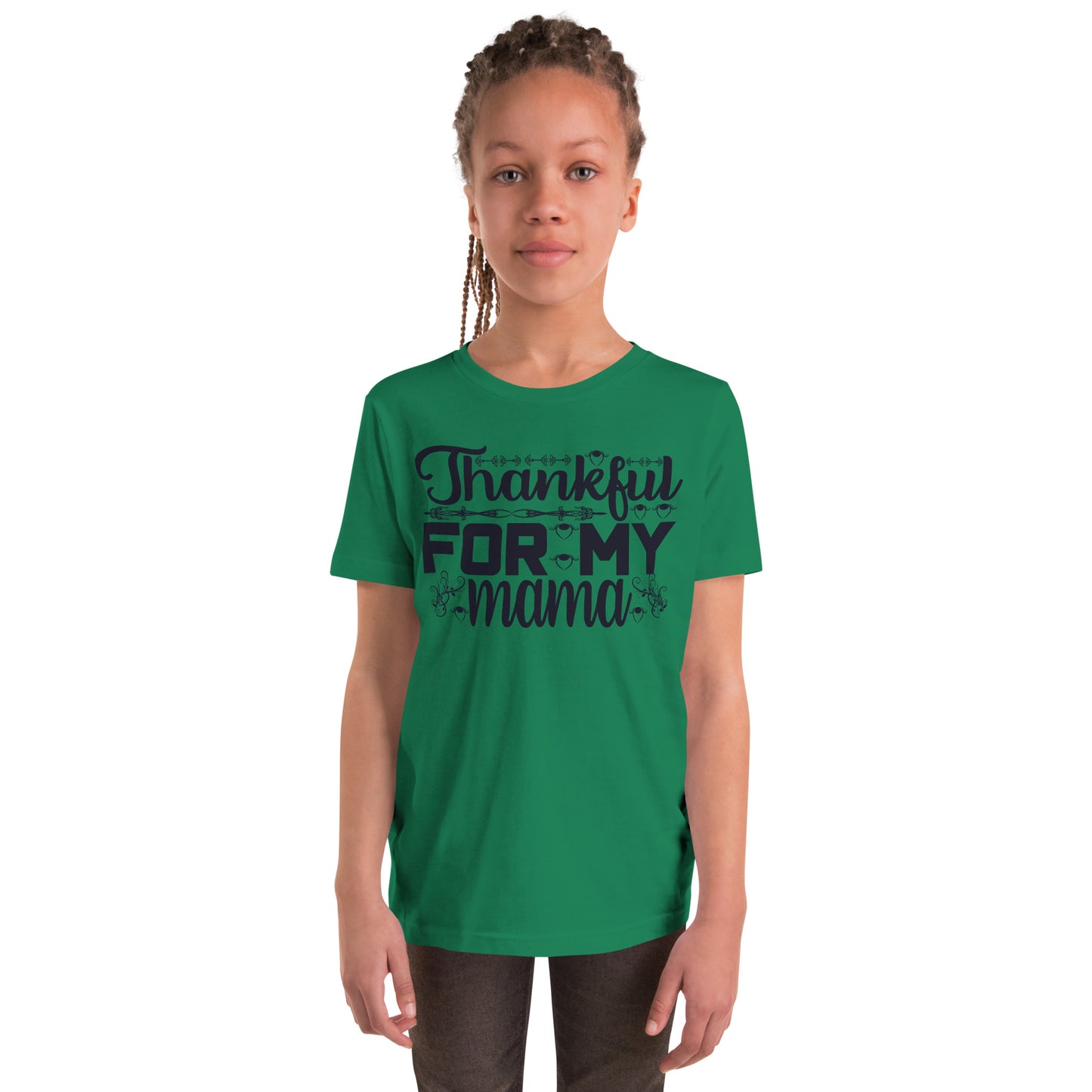 Thankful For My Mama - Youth Short Sleeve T-Shirt