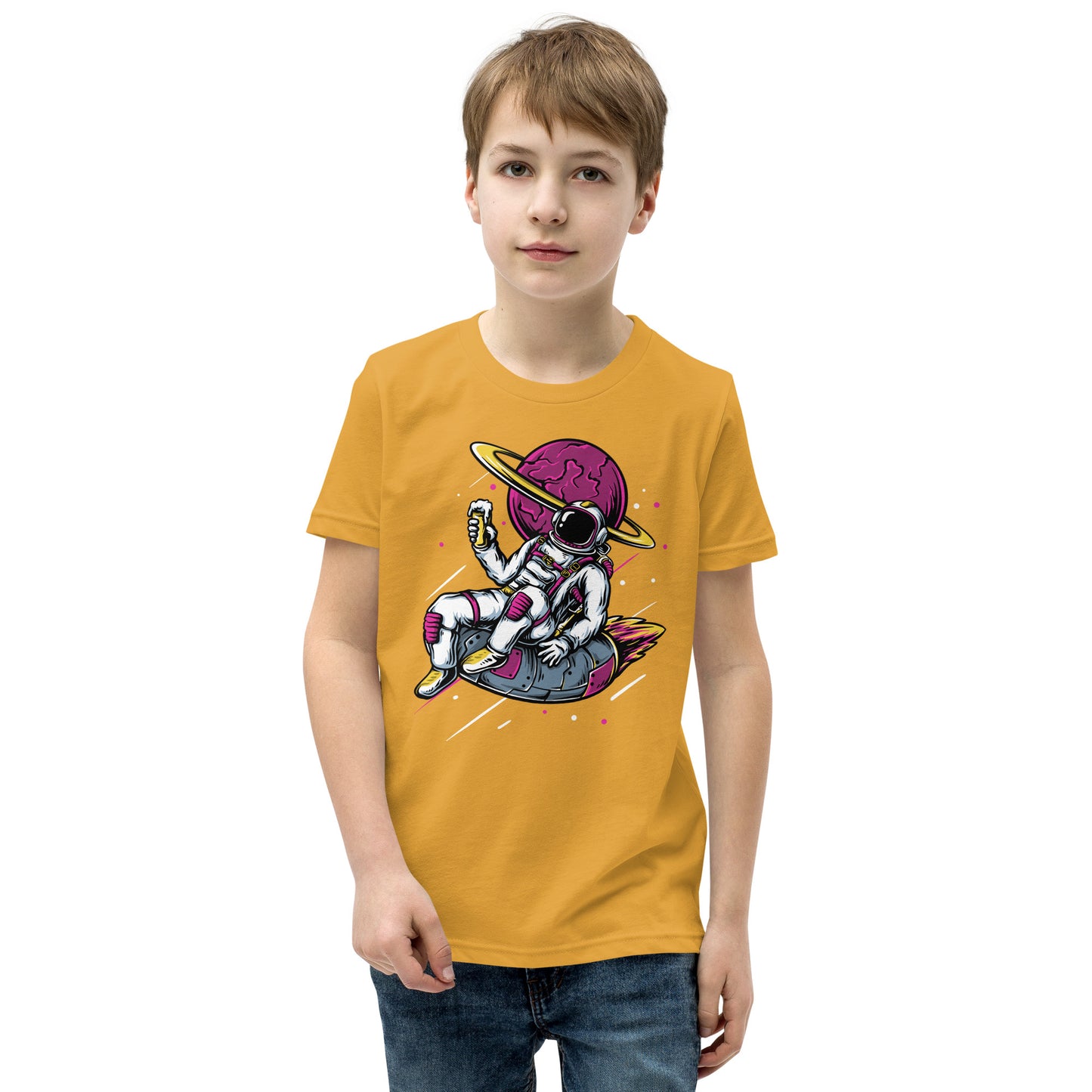 Ice-cream And Astronaut - Youth Short Sleeve T-Shirt