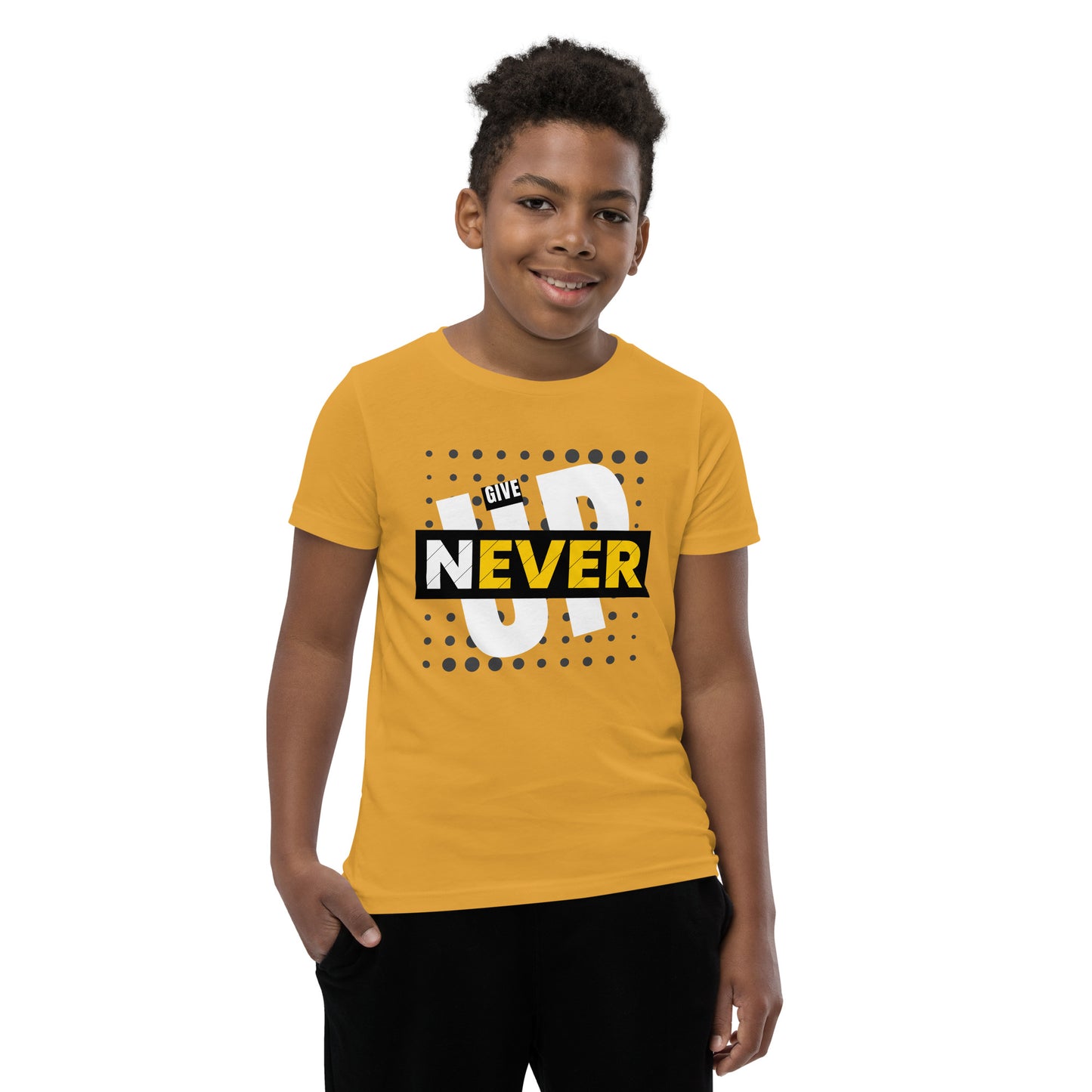 Never Give Up - Youth Short Sleeve T-Shirt