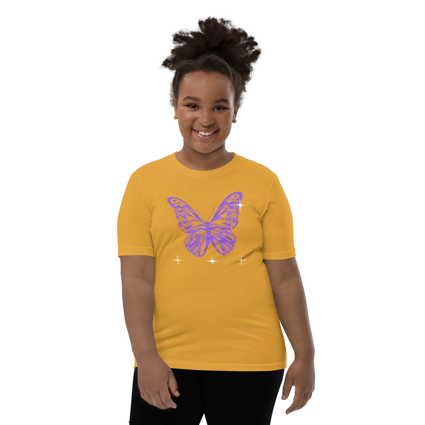 Blue Butterfly - Youth Short Sleeve T-Shirt