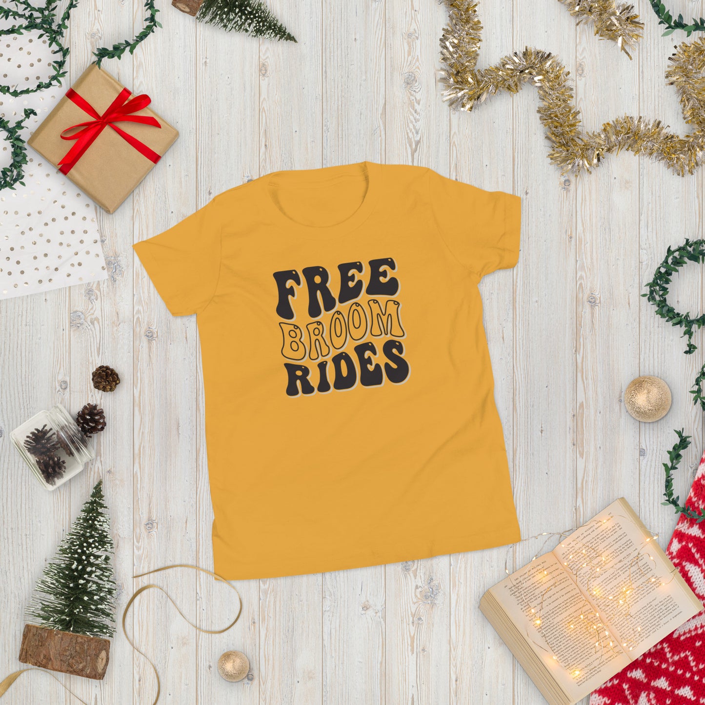 Free Broom Rides - Youth Short Sleeve T-Shirt