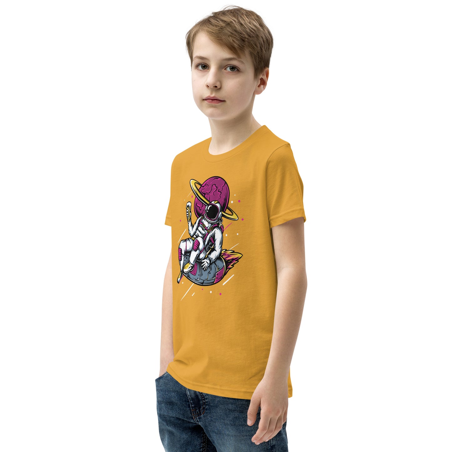 Ice-cream And Astronaut - Youth Short Sleeve T-Shirt