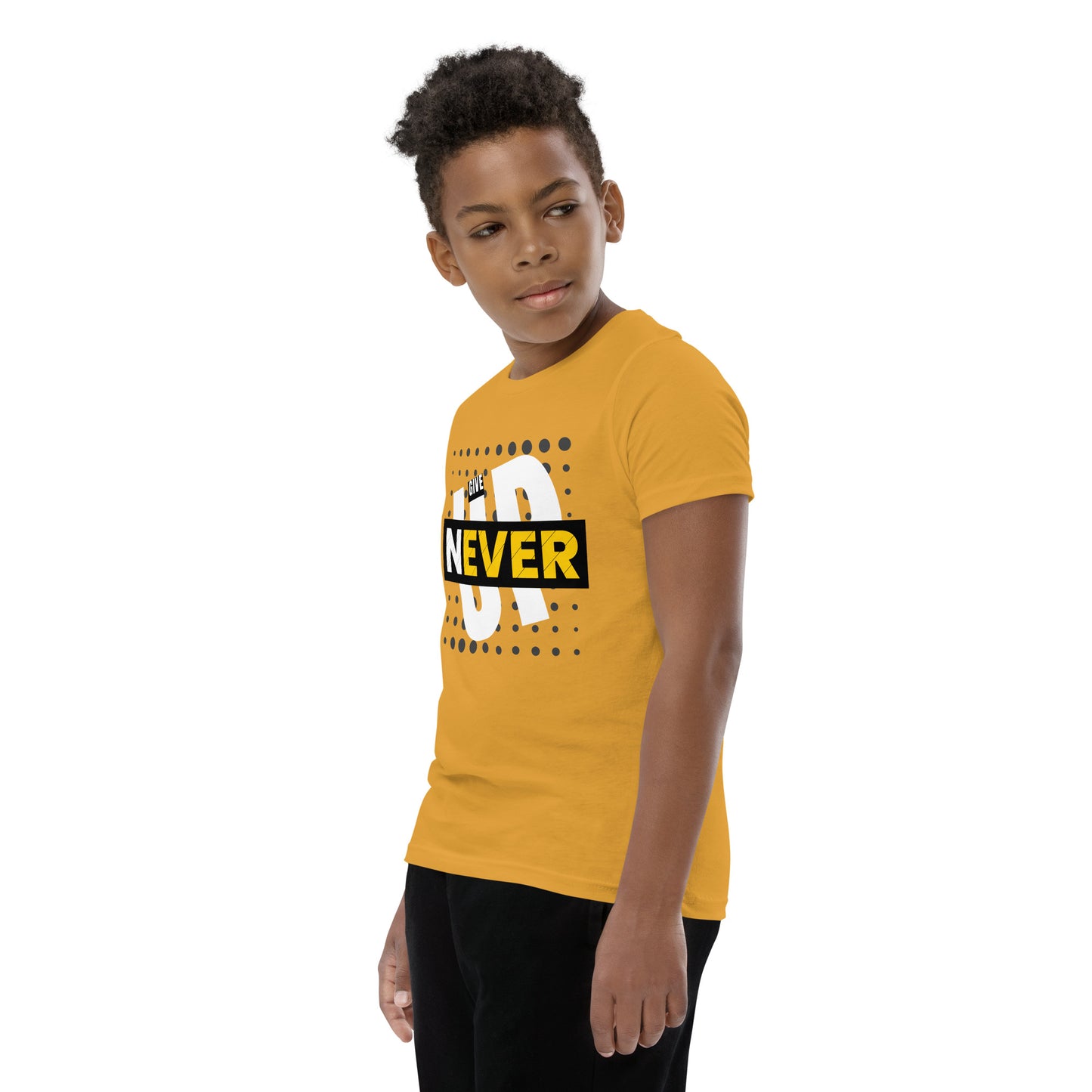 Never Give Up - Youth Short Sleeve T-Shirt