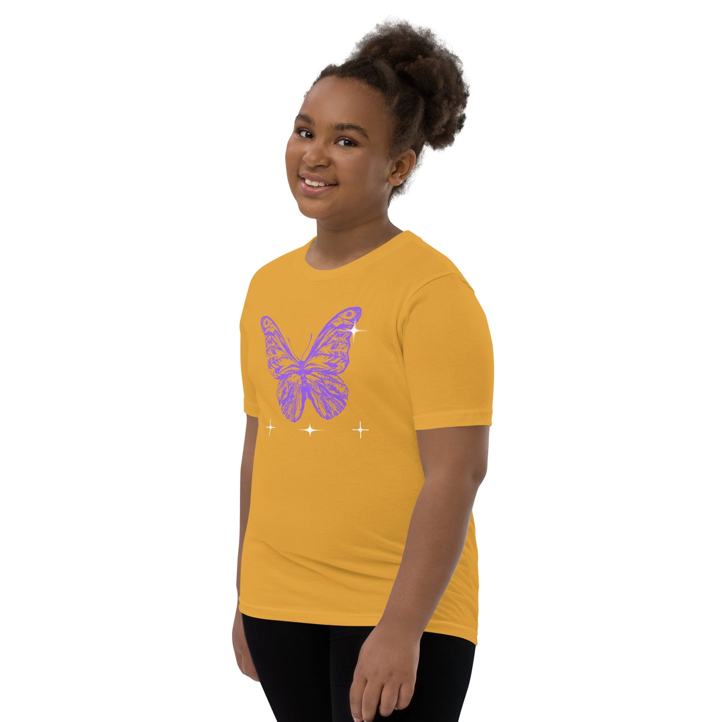 Blue Butterfly - Youth Short Sleeve T-Shirt