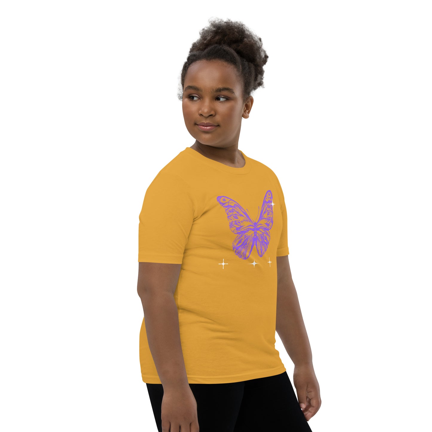 Blue Butterfly - Youth Short Sleeve T-Shirt