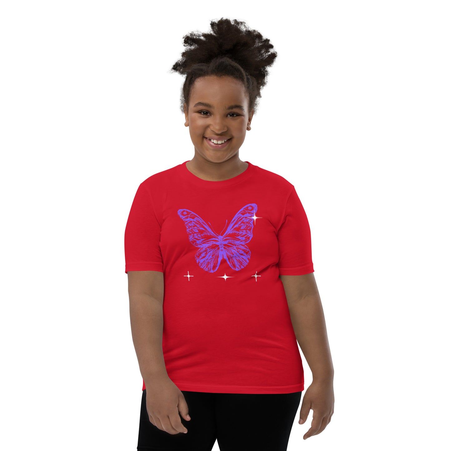 Blue Butterfly - Youth Short Sleeve T-Shirt