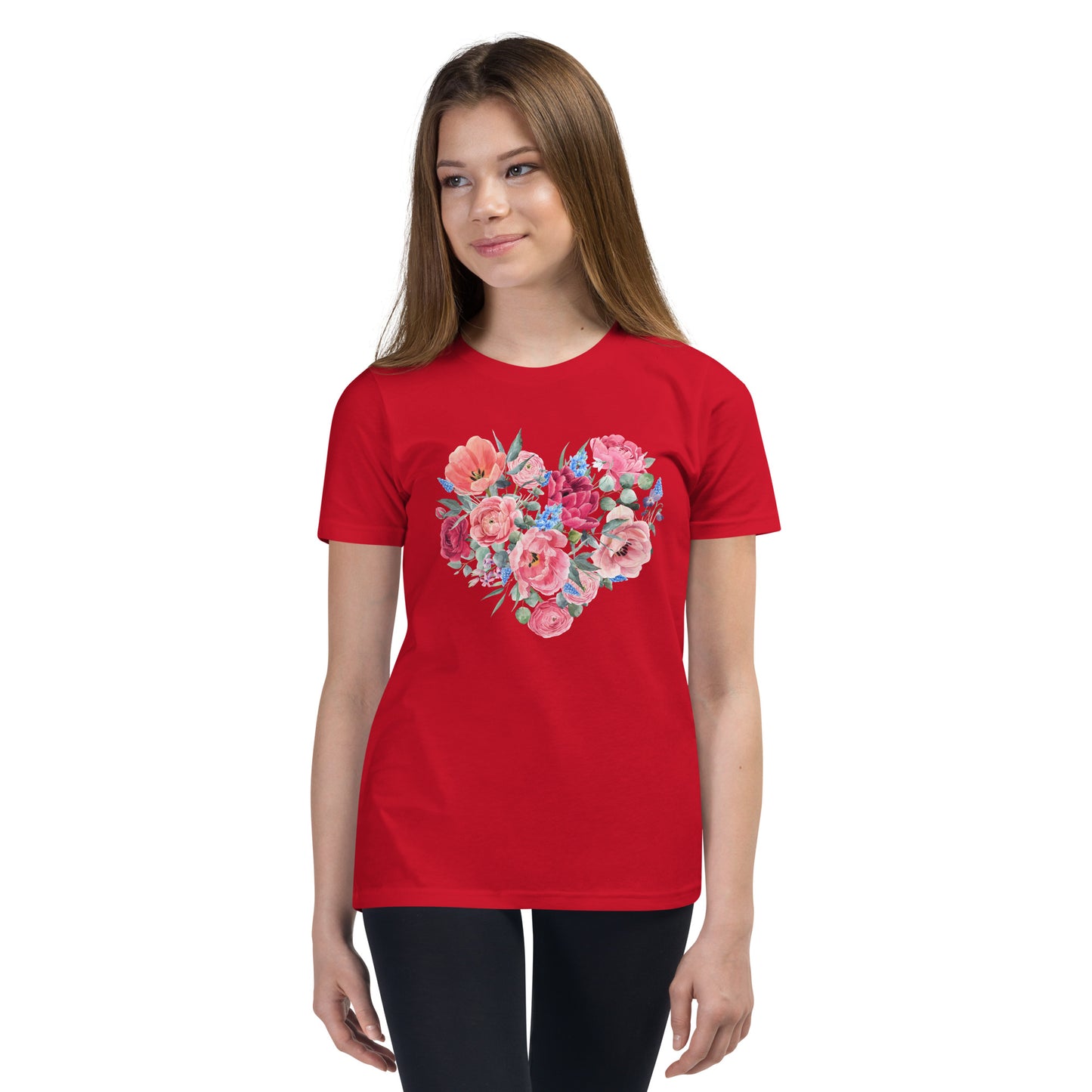 Rose Heart - Youth Short Sleeve T-Shirt