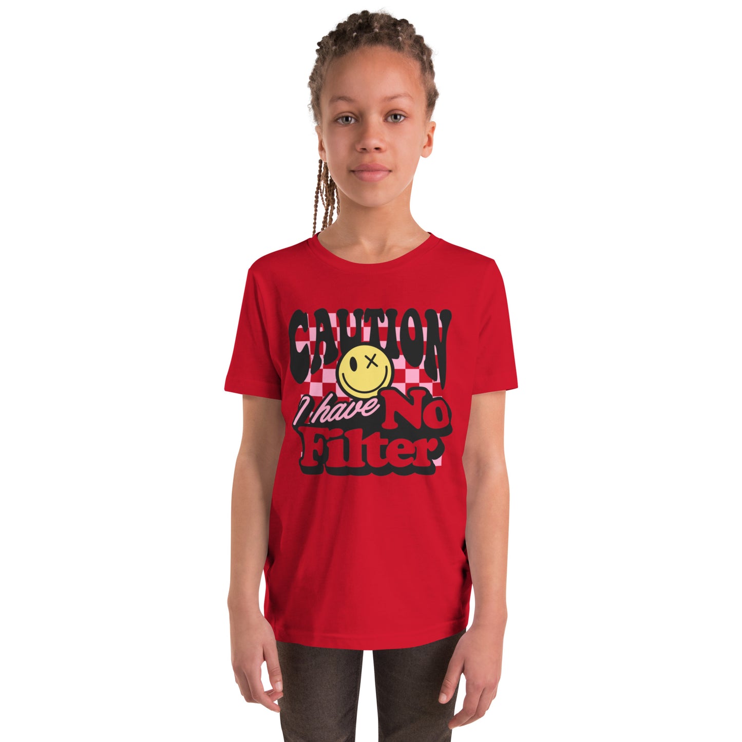 Caution I Have No Filter - Youth Short Sleeve T-Shirt