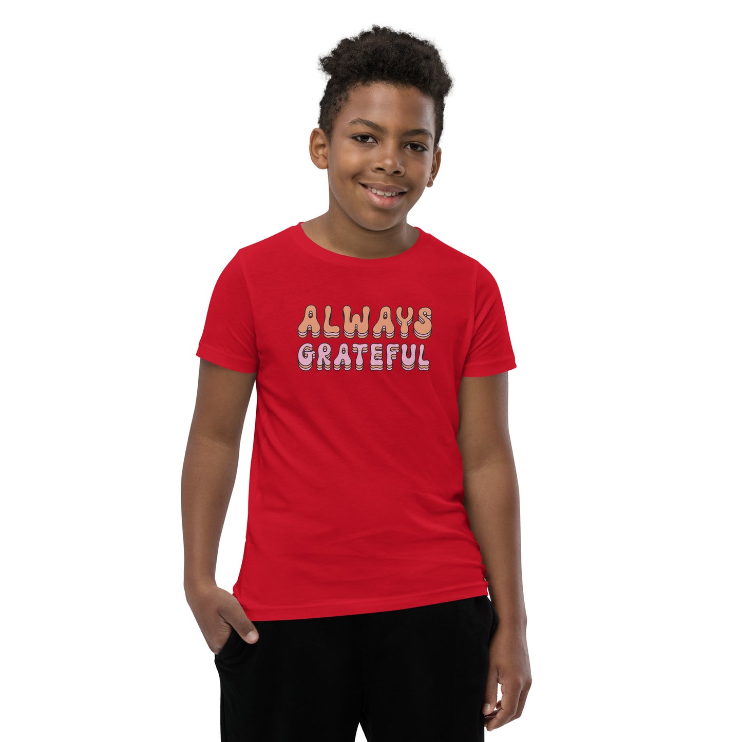 Always Gratefull - Youth Short Sleeve T-Shirt