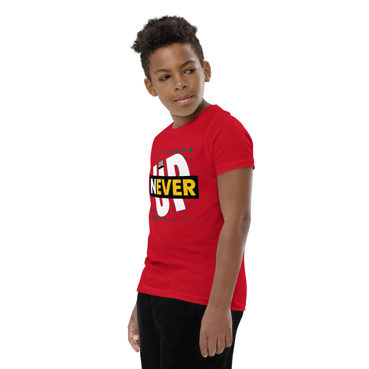 Never Give Up - Youth Short Sleeve T-Shirt