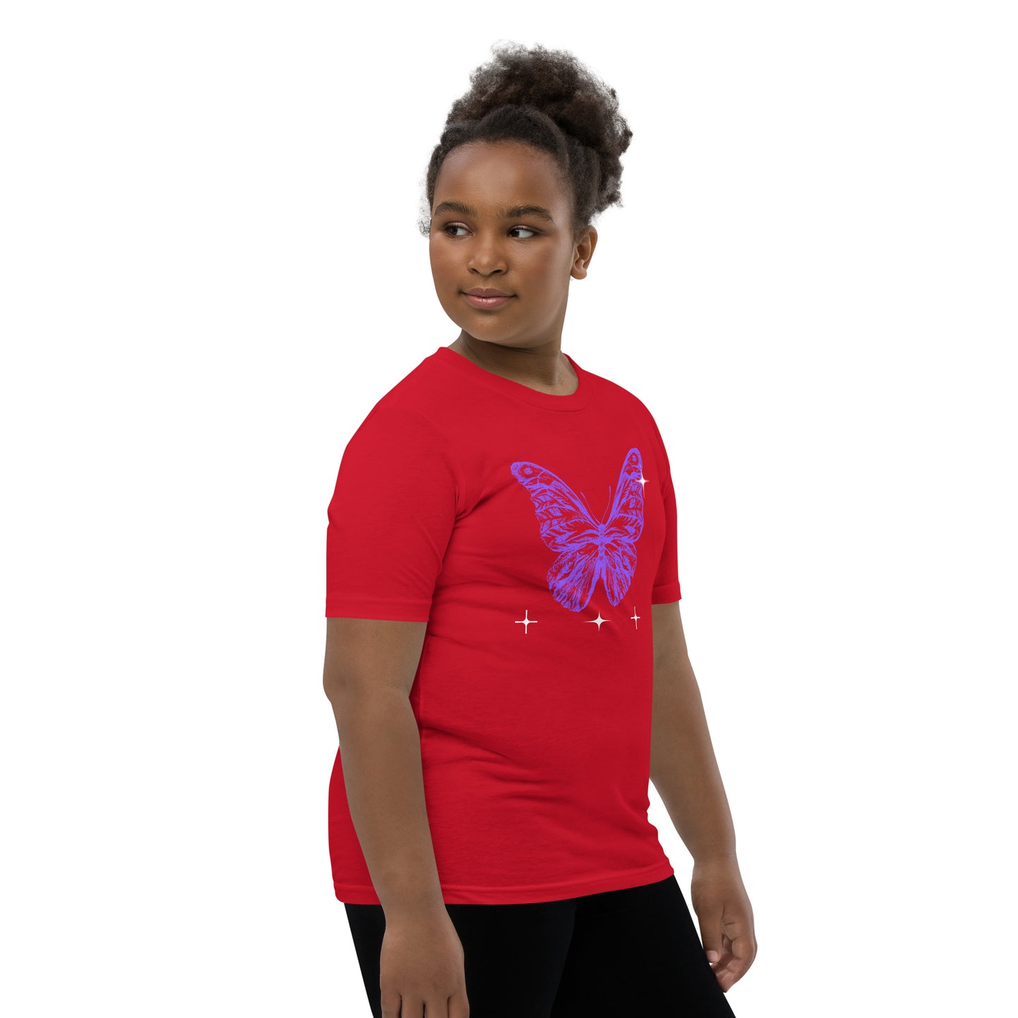 Blue Butterfly - Youth Short Sleeve T-Shirt