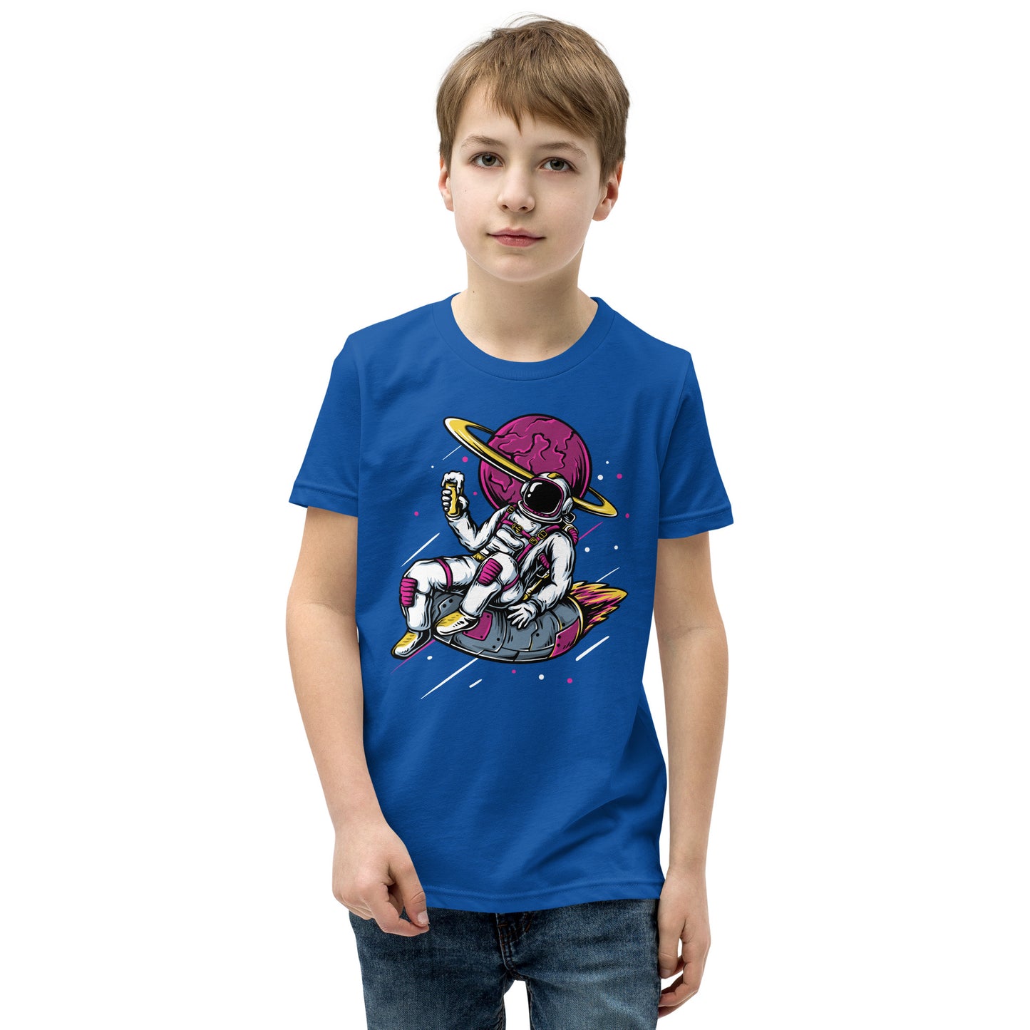 Ice-cream And Astronaut - Youth Short Sleeve T-Shirt