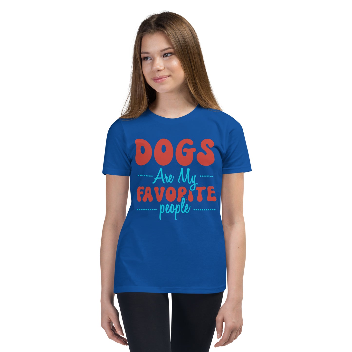 Dogs Are My Favorite People - Youth Short Sleeve T-Shirt