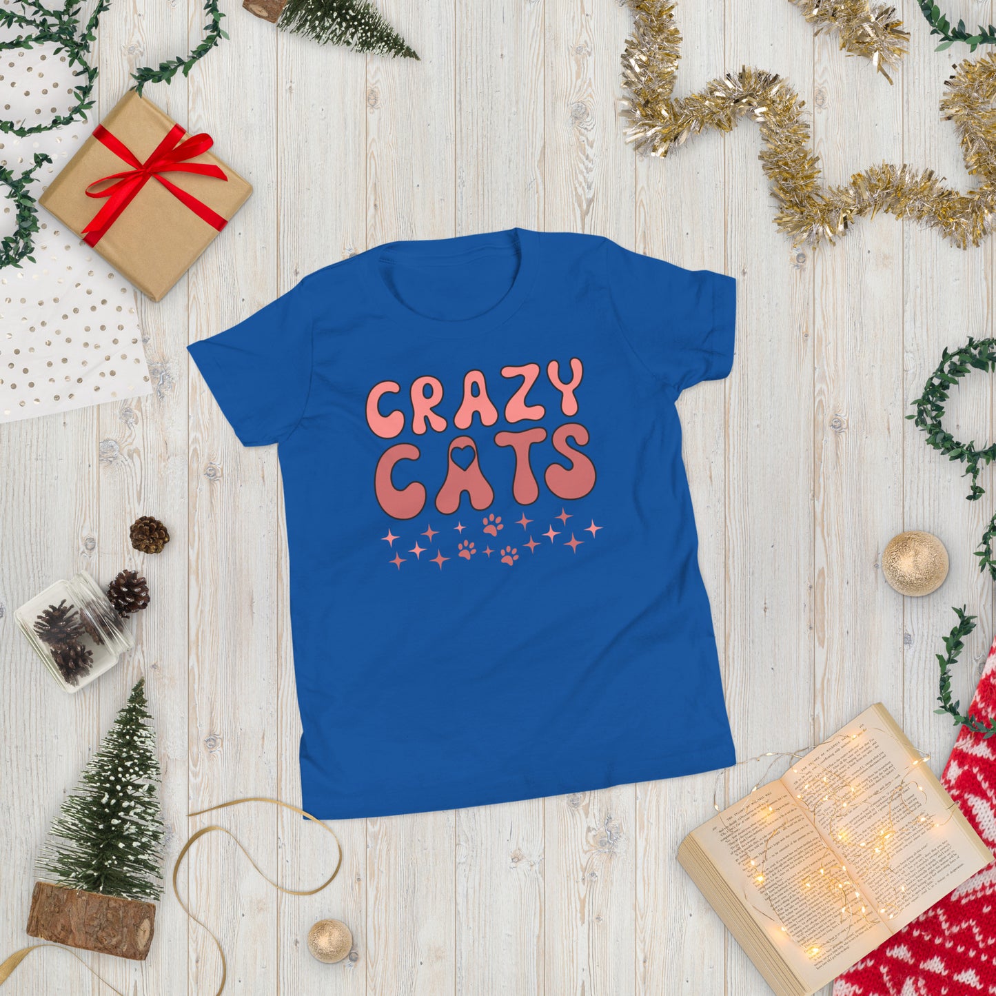 Crazy Cats - Youth Short Sleeve T-Shirt