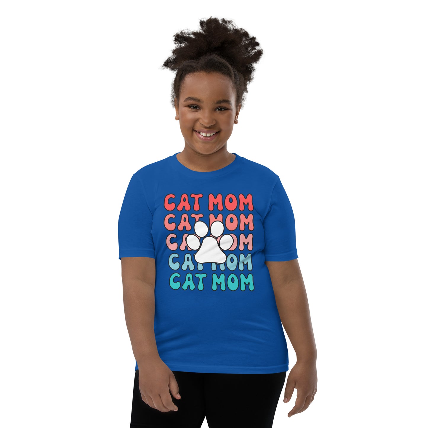 Cat Mom - Youth Short Sleeve T-Shirt