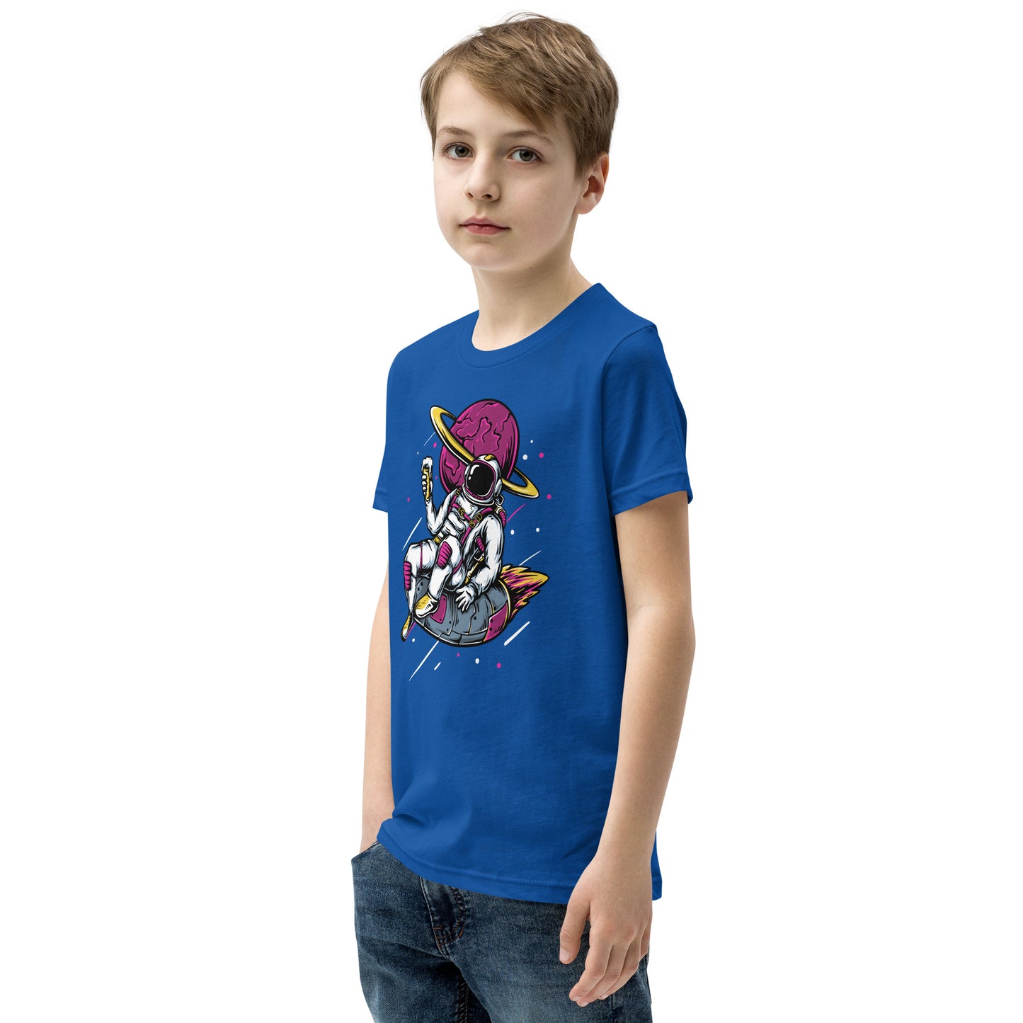 Ice-cream And Astronaut - Youth Short Sleeve T-Shirt