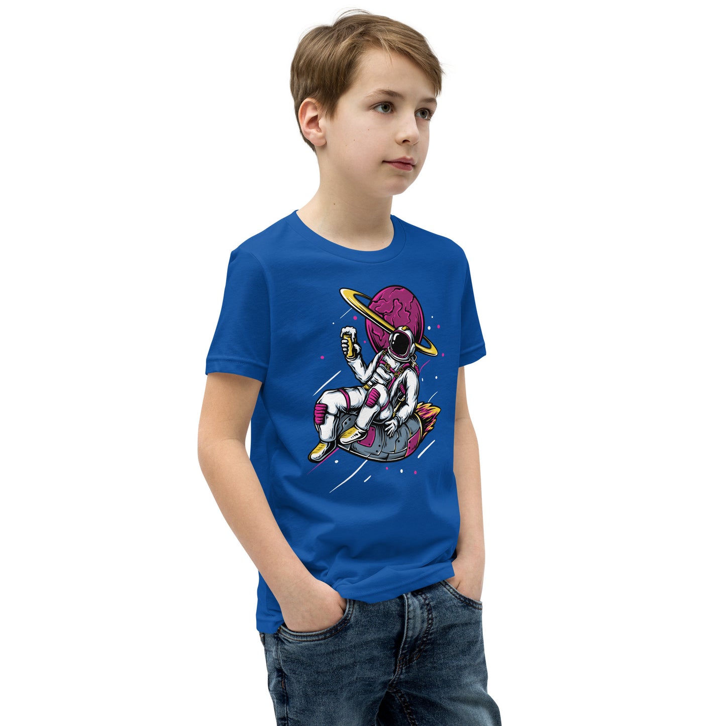 Ice-cream And Astronaut - Youth Short Sleeve T-Shirt