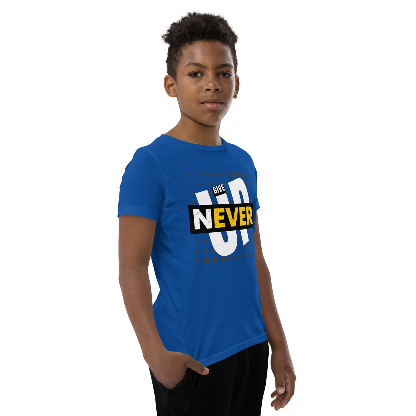 Never Give Up - Youth Short Sleeve T-Shirt