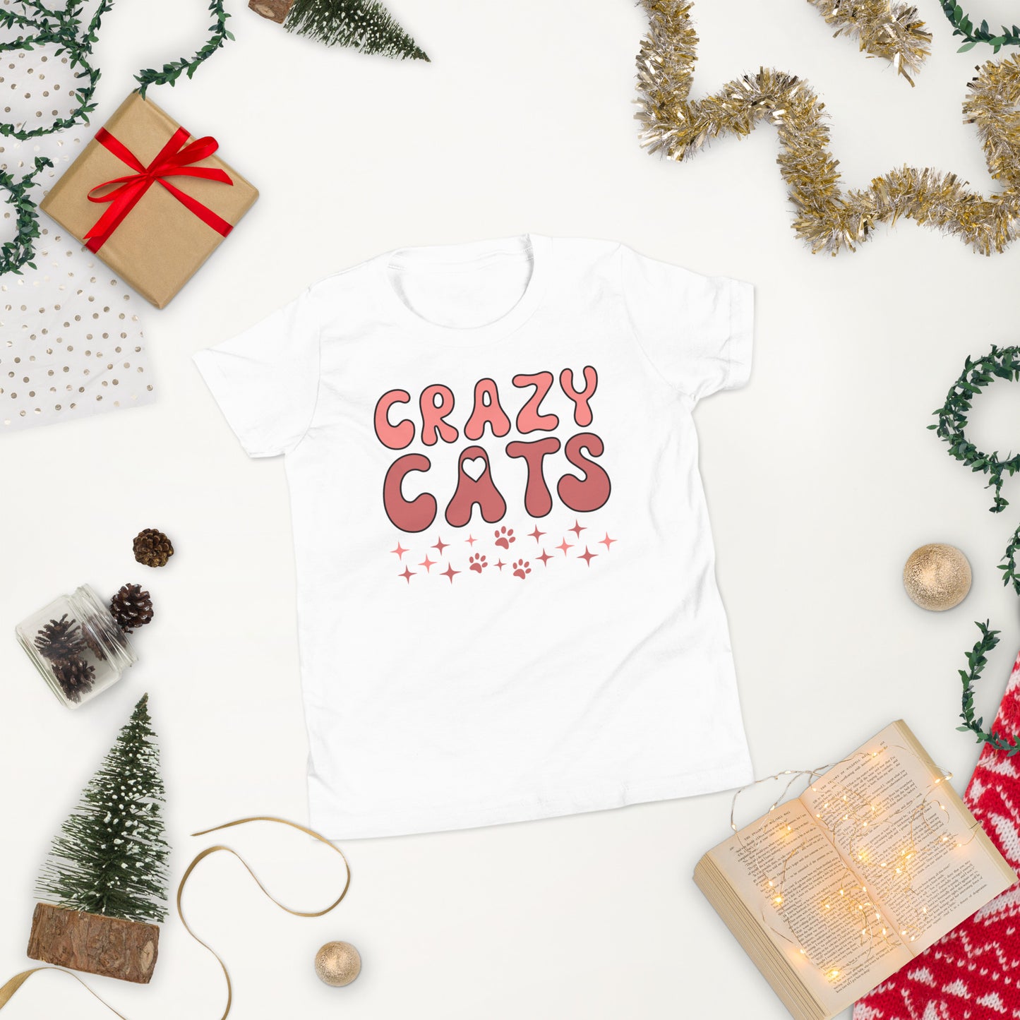 Crazy Cats - Youth Short Sleeve T-Shirt