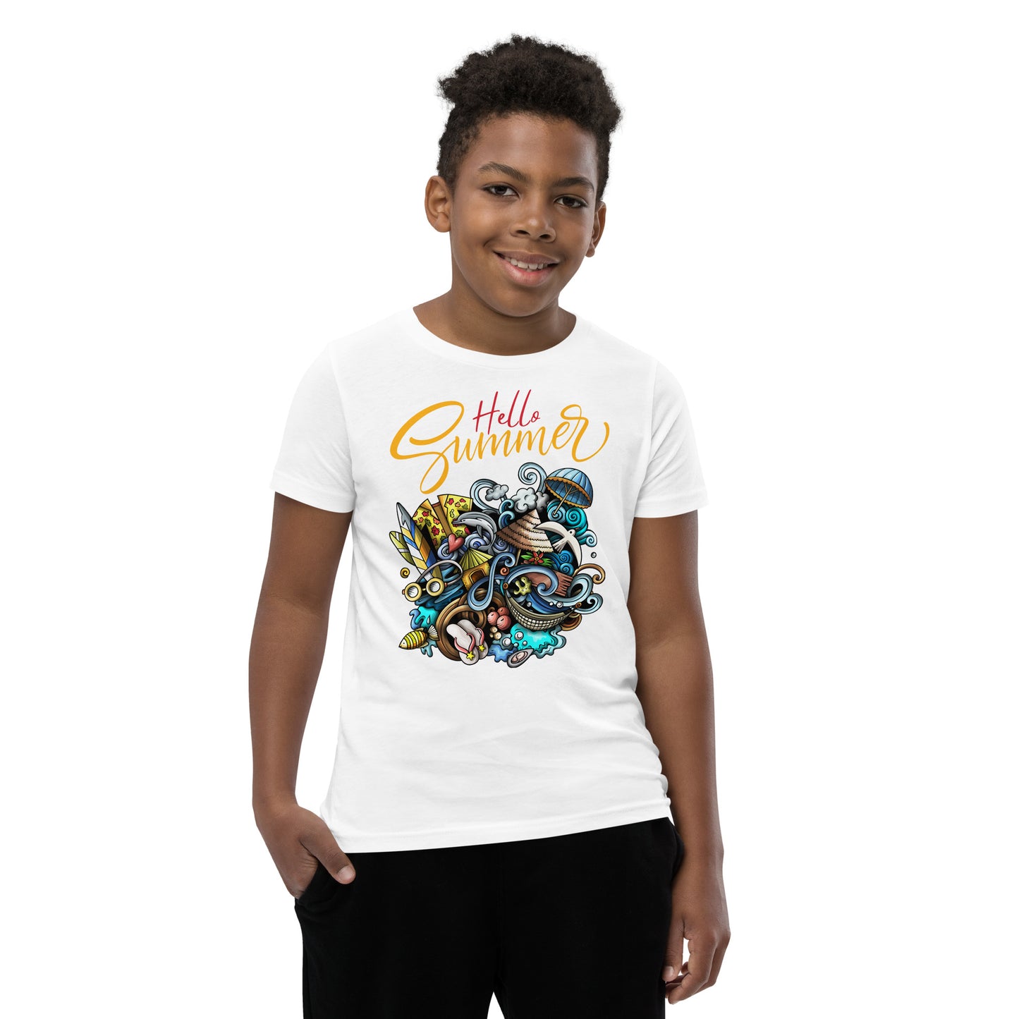 Hello Summer  - Youth Short Sleeve T-Shirt