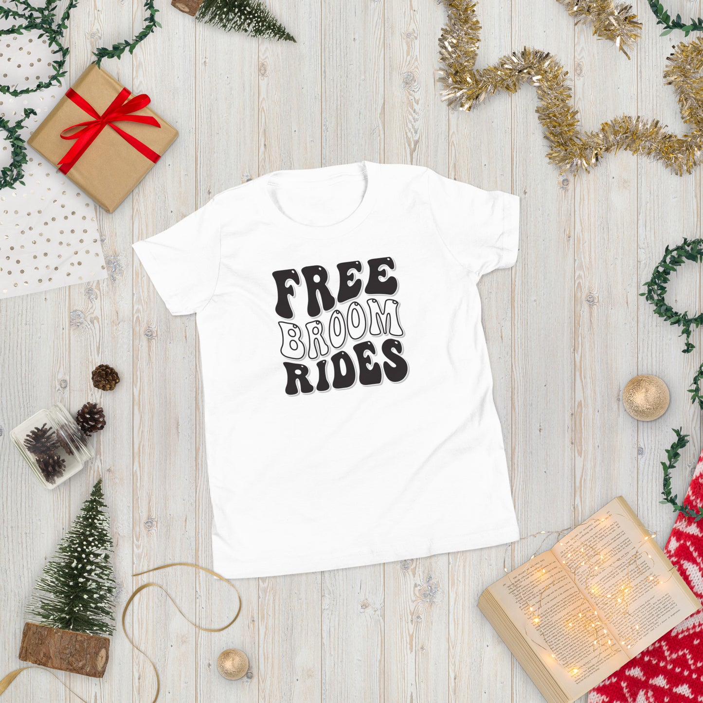 Free Broom Rides - Youth Short Sleeve T-Shirt