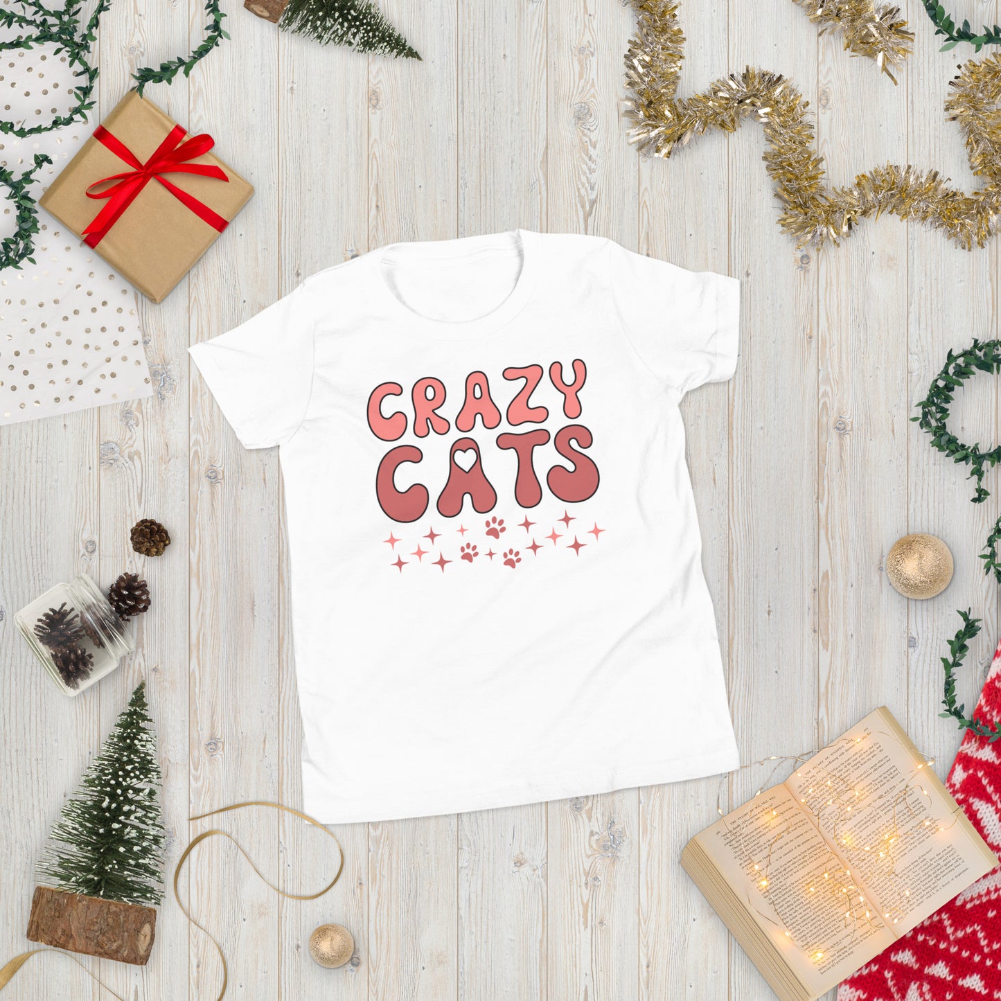 Crazy Cats - Youth Short Sleeve T-Shirt