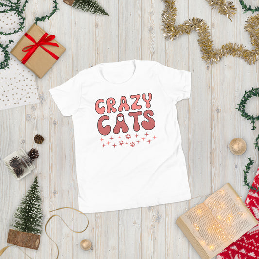 Crazy Cats - Youth Short Sleeve T-Shirt