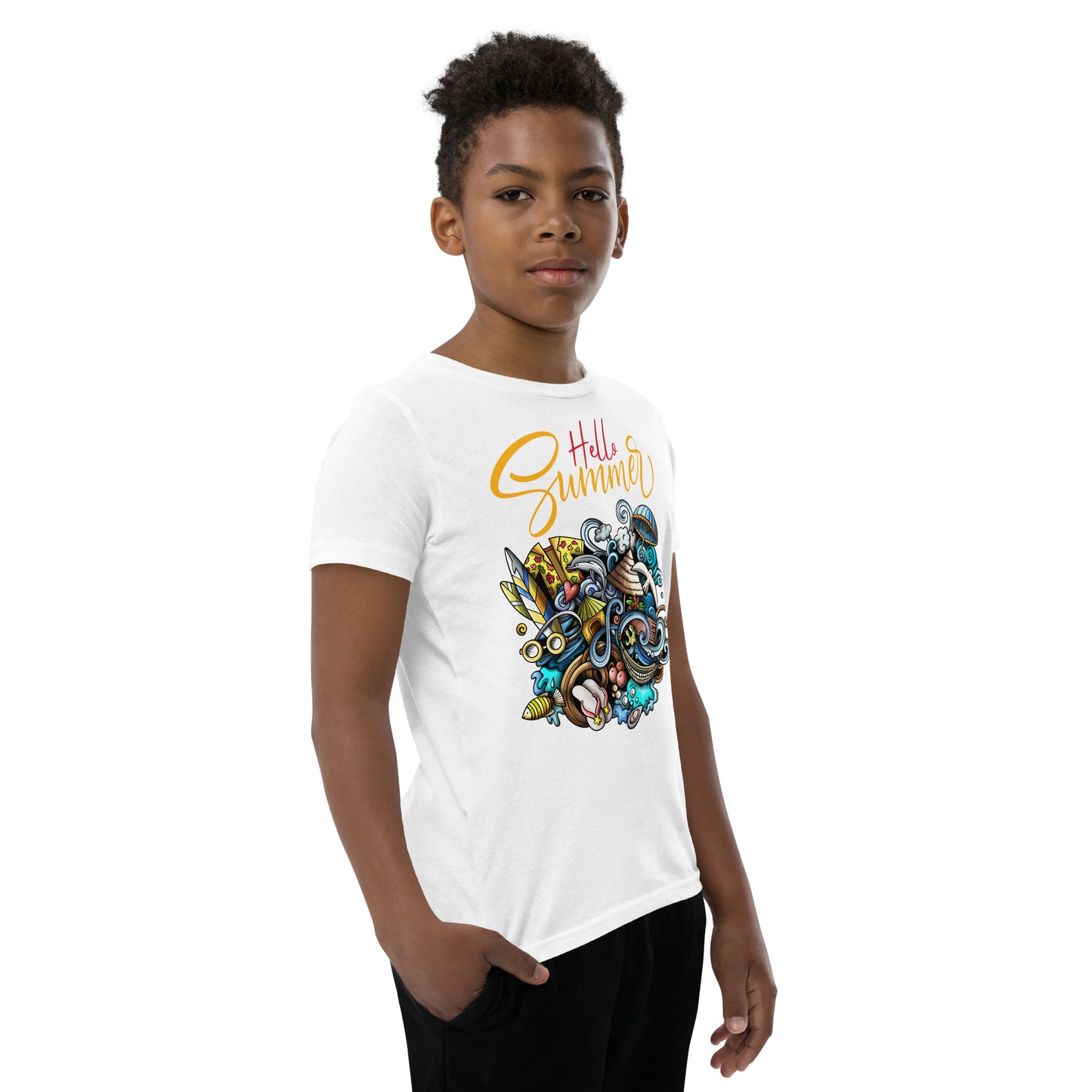 Hello Summer  - Youth Short Sleeve T-Shirt